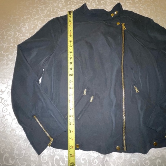 Apt 9 Black Asymmetrical Motorcycle Jacket - Picture 10 of 12